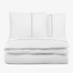 Двойно спално бельо Premium Elegance черен - Памучен сатен