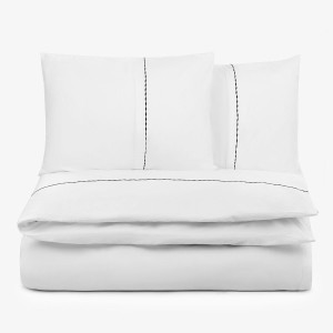 Двойно спално бельо Premium Elegance черен - Памучен сатен