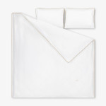 Двойно спално бельо Premium Classic бежов - Памучен сатен