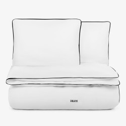 Двойно спално бельо Premium Classic черен - Памучен сатен