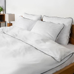 Двойно спално бельо Premium Classic черен - Памучен сатен