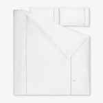 Двойно спално бельо Premium Style бежов - Памучен сатен