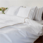 Двойно спално бельо Premium Style бежов - Памучен сатен