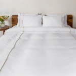 Двойно спално бельо Premium Style бежов - Памучен сатен