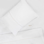 Единично спално бельо Premium Elegance бежов - Памучен сатен