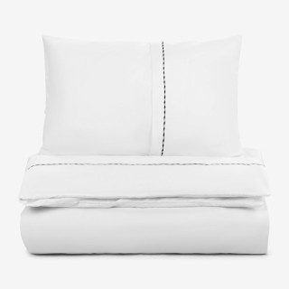 Единично спално бельо Premium Elegance черен - Памучен сатен