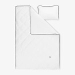 Единично спално бельо Premium Classic черен - Памучен сатен