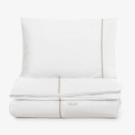 Единично спално бельо Premium Style бежов - Памучен сатен