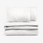 Двоен спален комплект перкал Бяло