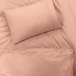 Единичен спален комплект перкал Праскова