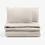 Двоен спален комплект перкал - светлосив