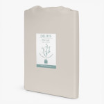 Единичен спален комплект перкал -светлосив