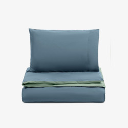 Единично спално бельо Nuances синьо и зелено 