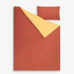 Единично спално бельо Nuances тера и жълто 