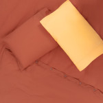 Двойно спално бельо Nuances тера и жълто