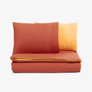 Двойно спално бельо Nuances тера и жълто