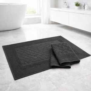 Хавлиена постелка за баня - Антрацит