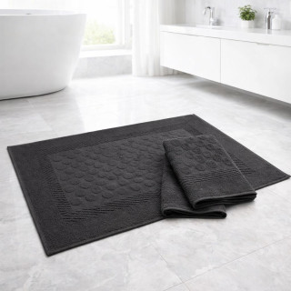 Хавлиена постелка за баня - Антрацит