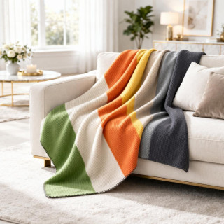 Одеяло от памучно плетиво Беатрис - 130х170 см.