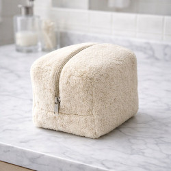 Хавлиена чантичка за грим - Крем