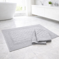 Хавлиена постелка за баня - Светлосиво