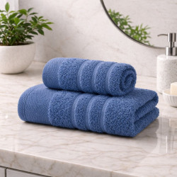 Сет 2 бр. хавлиени кърпи Айла - син