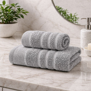 Сет 2 бр. хавлиени кърпи Айла - сиво