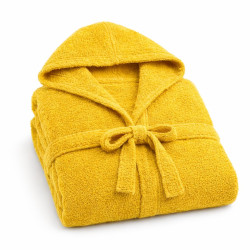 Хавлиен халат за юноши - жълт 15-16 г.