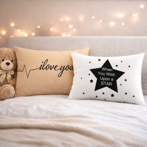 2 бр. луксозни калъфки за възглавница Love