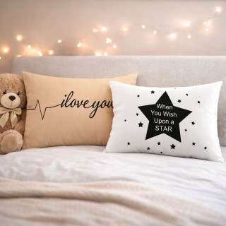 2 бр. луксозни калъфки за възглавница Love