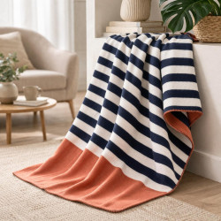 Одеяло от памучно плетиво Бен - 130х170 см.