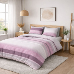 Двойно спално бельо от плътно хасе Лидия