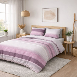 Двойно спално бельо от плътно хасе Лидия