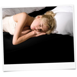 Черен чаршаф с ластик 140х200 Bella Donna