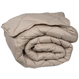 Олекотена завивка в каупучно цвят – спалня