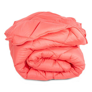 Олекотена завивка в коралово червено – единично легло