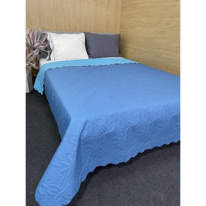 Покривало с две лица в Синьо и Светло Синьо