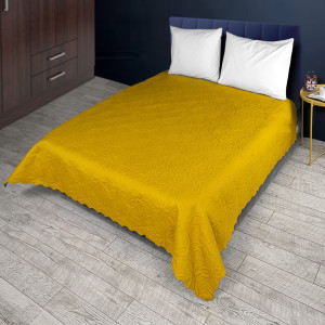 Жълта кувертюра от микрофибър