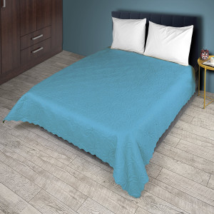 Синя кувертюра от микрофибър