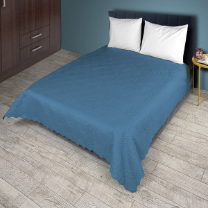 Тъмно Синя кувертюра от микрофибър