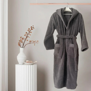 Халат от египетски памук Aida L - сиво Халат от египетски памук Aida L - сиво