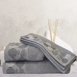 Кърпа от египетски памук Mel 30х50 см. - Сиво