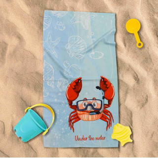Плажна кърпа за деца Crab