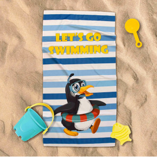 Плажна кърпа за деца Penguin