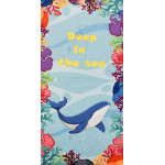 Плажна кърпа за деца Whale