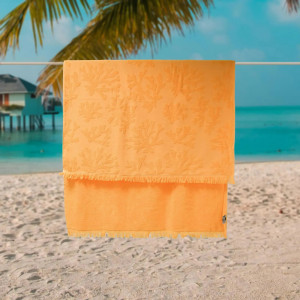 Плажна кърпа Корал - тъмножълт Плажна кърпа Корал - тъмножълт