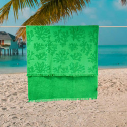 Плажна кърпа Корал - зелено