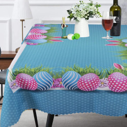 Великденска покривка Blue - 100х150 см.