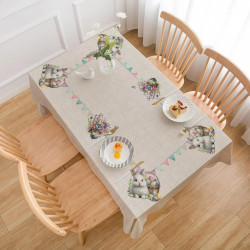 Великденска покривка Bunnies - 100х150 см.