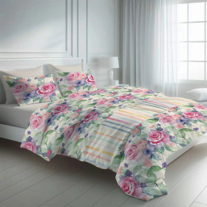 5 части спално бельо Meko Rose 5 части спално бельо Meko Rose